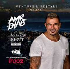 Amr Diab concert ticket for sale - same as sale price