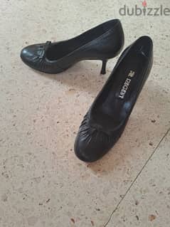 Regent black leather shoes size 36.5