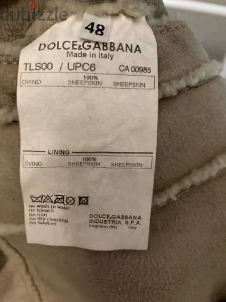 Dolce and Gabbana sheepskin jacket (needs dry cleaning) 4