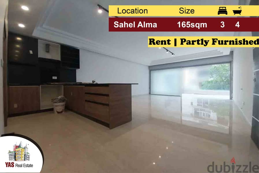 Sahel Alma 165m2 | 45m2 Terrace/Garden | Rent | Partly Furnished| IV 0