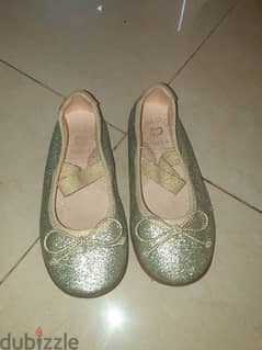 pablosky shoe ballerina gold size 26