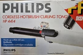 philips cordless hotbrush butane gas 15$