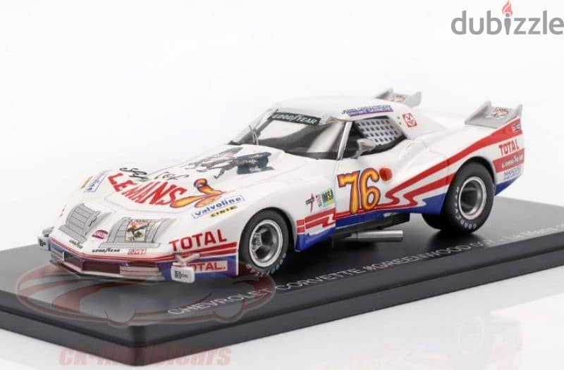 Chevrolet Corvette Greenwood (24h Le Mans 1976) diecast car model 1;43 1