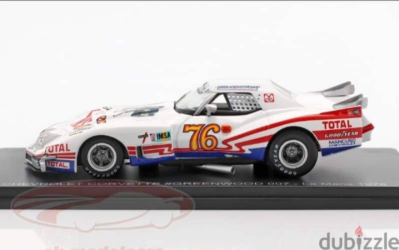 Chevrolet Corvette Greenwood (24h Le Mans 1976) diecast car model 1;43 2