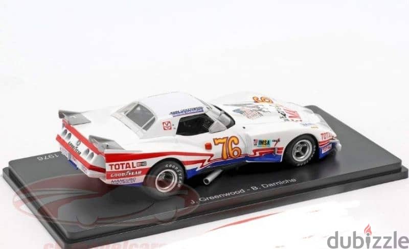 Chevrolet Corvette Greenwood (24h Le Mans 1976) diecast car model 1;43 4