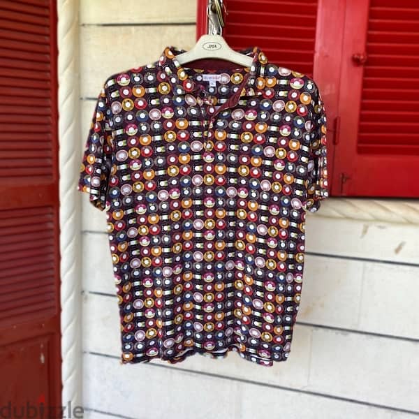 COTON DOUX Vinyls Print Polo Shirt. - Clothing for Men - 115941153