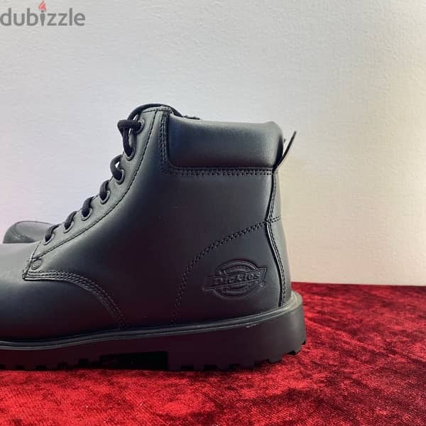 DICKIES Walker 6” Steel Toe Black Boots. 1