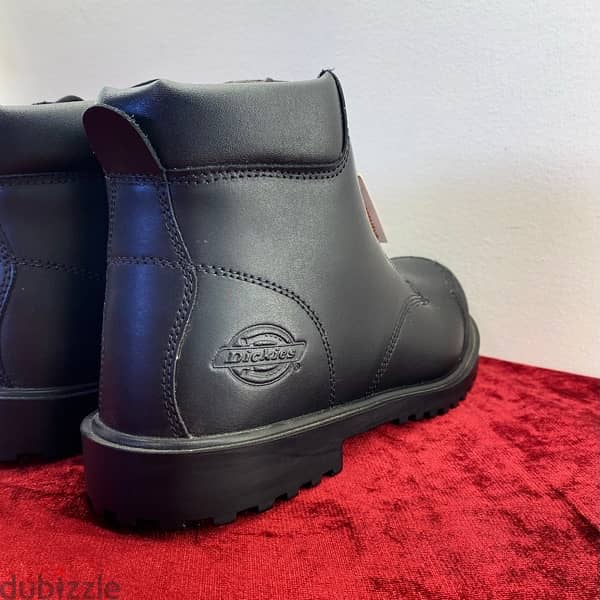 DICKIES Walker 6” Steel Toe Black Boots. 3