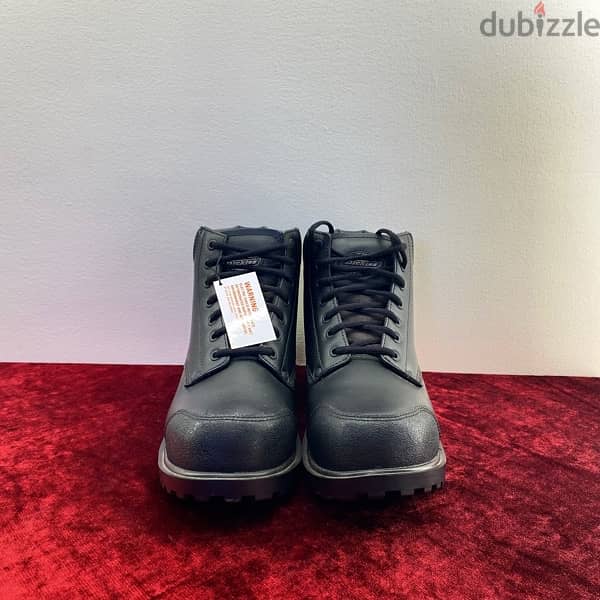 DICKIES Walker 6” Steel Toe Black Boots. 5