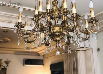 2 antiques chandeliers n7ass asle medium and small