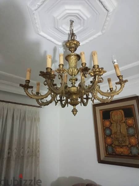 2 antiques chandeliers n7ass asle medium and small 2