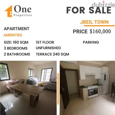 BRAND NEW APARTMENT for SALE,in JBEIL TOWN.