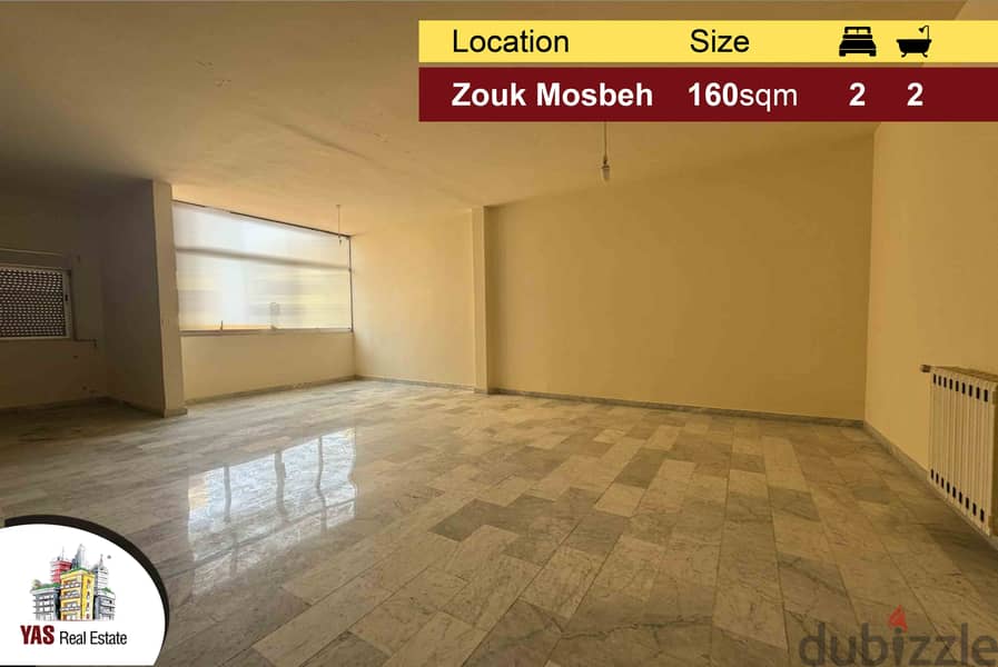 Zouk Mosbeh 160m2 | 120m2 Terraces | Well Maintained | City View | EL 0