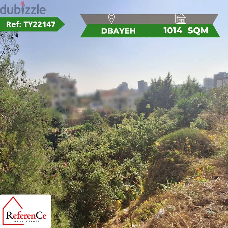 Prime Location land for Sale in Dbaye أرض للبيع في منطقة الضبية 0