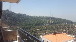 Decorated semi furnished 187m2 apartment + sea view for rent in rabweh