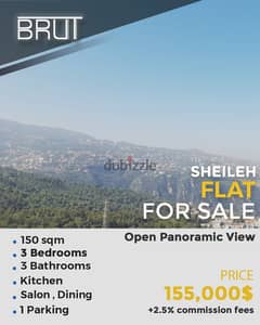 155 m Apartment for sale in Sheileh- Open Panoramic View
