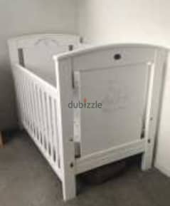 Cot bed with mattress