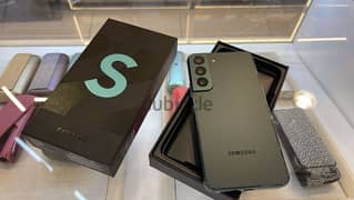 Uesd open box Samsung S 22 128gb 2 sim Green  Full Arabic system