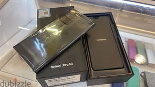 Uesd open box Samsung Note 20 ultra 256gb 2 sim Black Full Arab