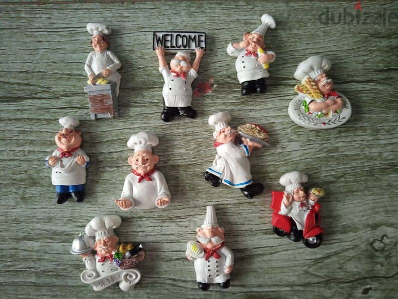 cute kitchen chef magnets and hangers 2