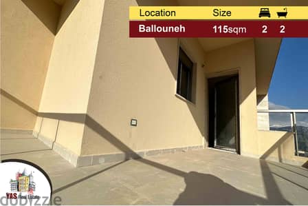 Ballouneh 115m2 | New | Mountain View | Luxurious | Cash |