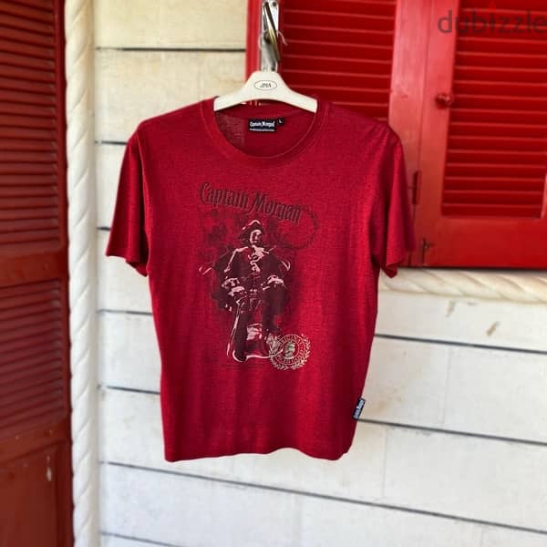 CAPTAIN MORGAN Red T-Shirt. 0