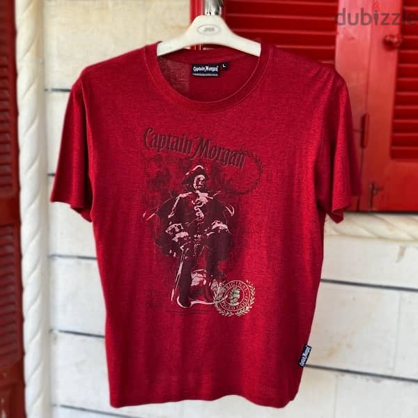 CAPTAIN MORGAN Red T-Shirt. 1