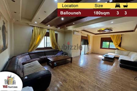 Ballouneh 180m2 | Well Maintained | Quiet Street | Catch | MY |