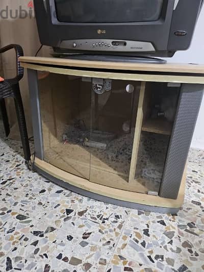 TV Stand very good condition with swivel top for TV