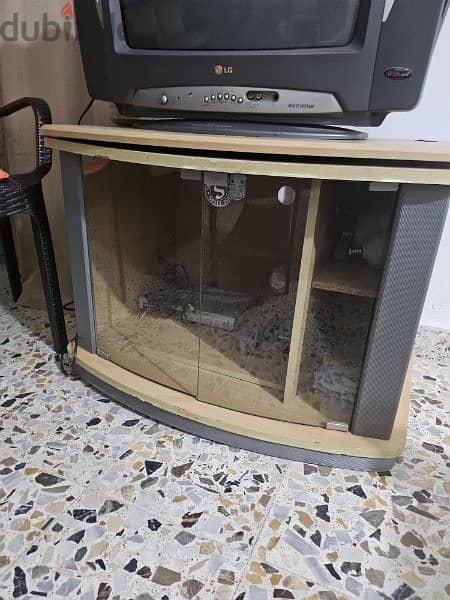 TV Stand very good condition with swivel top for TV 0