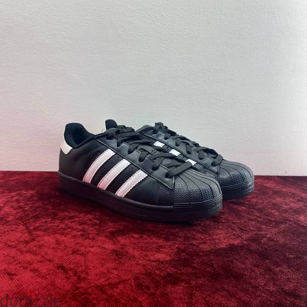 ADIDAS Superstar Black & White Sneakers. 2