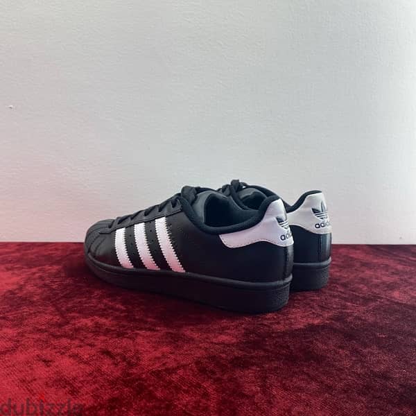 ADIDAS Superstar Black & White Sneakers. 3