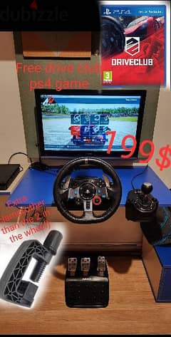 Logitech g29+shifter+free game+extra clamp