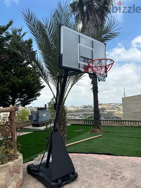 Portable basketball hoop board 140 cm x 80 cm 1