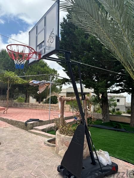 Portable basketball hoop board 140 cm x 80 cm 2