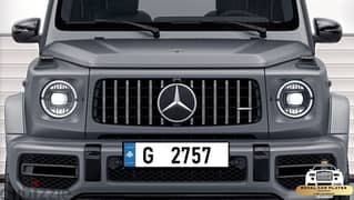 Special “ G code” 4 digits car plate numbers for sale