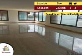 Louaizeh 230m2 | Brand New | Shared Pool/Gym | Prime Location | PA |