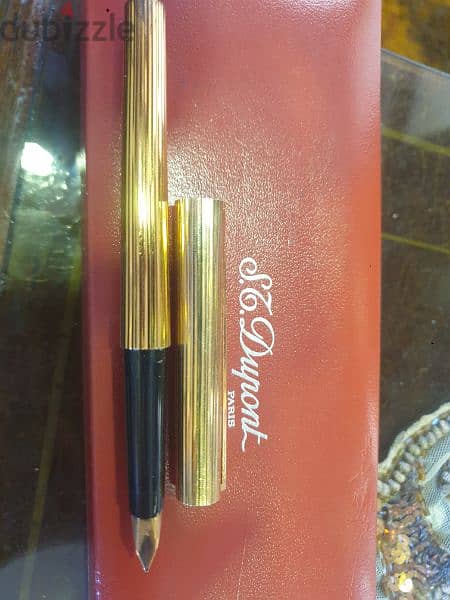 Dupont fountain pen,in excellent condition,Gold plated 1