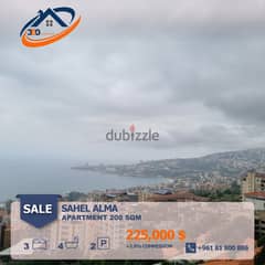 APARTMENT FOR SALE IN SAHEL ALMA 200M2 شقة للبيع في ساحل علما 0