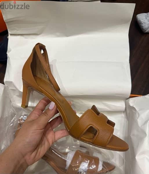 camel hermes heels can wear size 40-41 COPYAAA 1