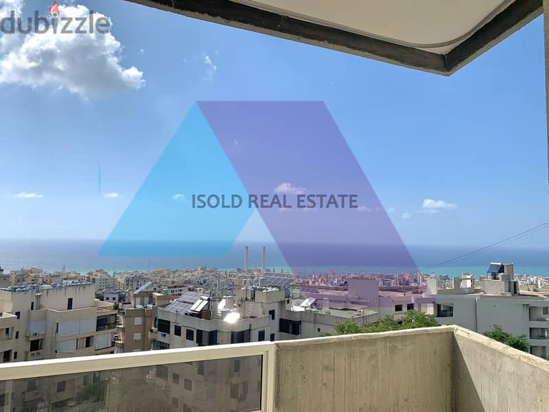 A 115 m2 apartment having an open sea view for sale in Zouk mosbeh 0