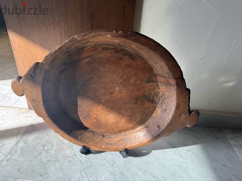 unique piece wooden plate tray handmade imported 0