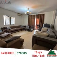 57000$!! Apartment for sale located in Baouchrieh