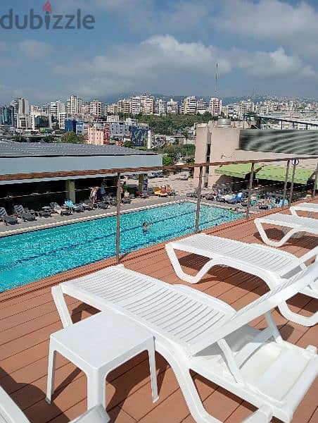 Siwar Chalet furnished Rooftop Pool Yearly rent 5000$ Monthly 900$ 7