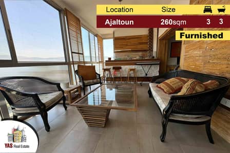 Ajaltoun 260m2 | Designer’s Signature | View | Furnished | EL |