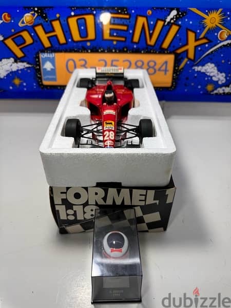 1/18 diecast Formula One F1 Ferrari 412 T2 1995 G. Berger + HELMET 14