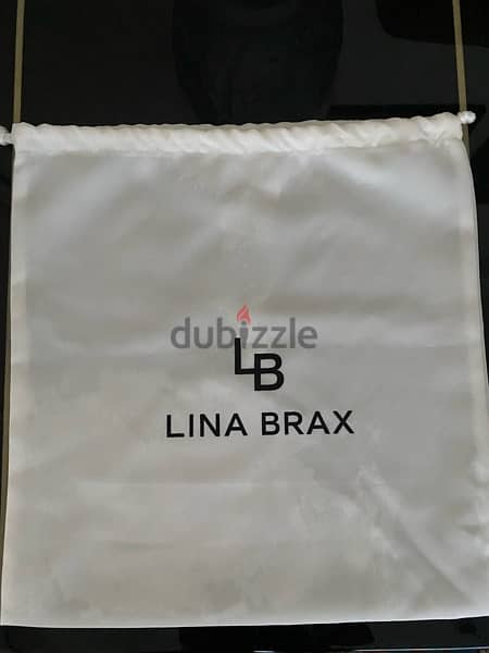 Brand New Silver Lina Brax Mini V Tote Lizard 7