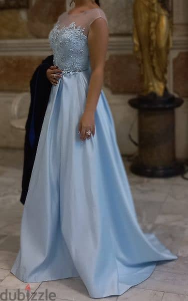 Blue dress for any Occasions  for rent للايجار 1