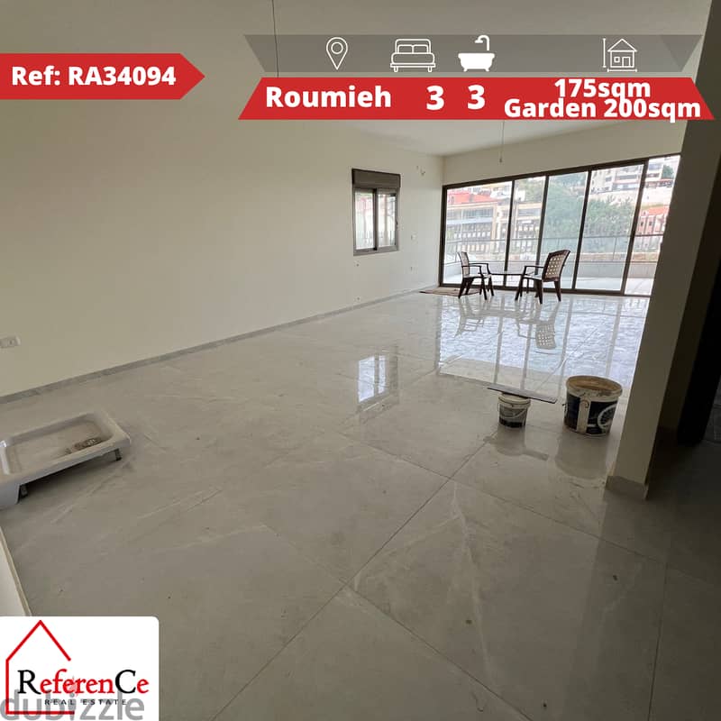 Apartment with Garden in Roumieh شقة مع حديقة في رومية 0