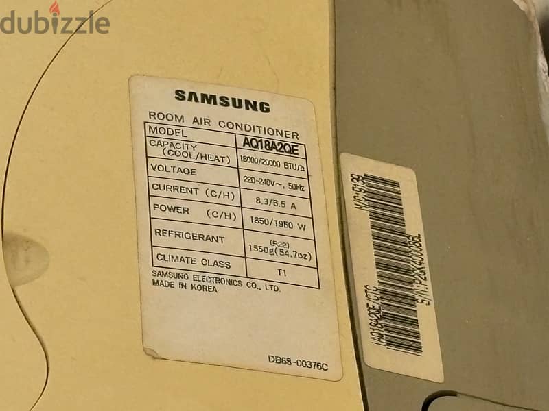 Samsung AC 18000 btu مكيف 1